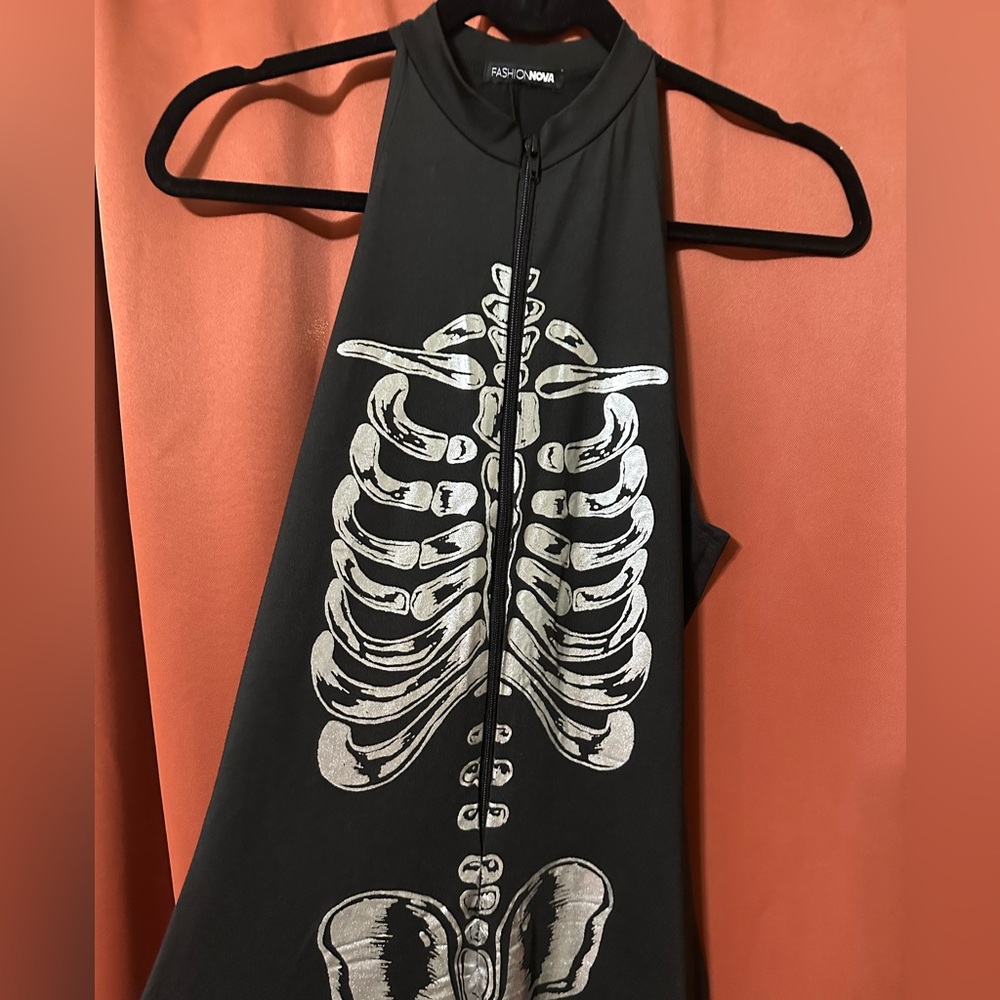 New! Fashion Nova Sexy Skeleton Costume 1x/2x Plus Size Halloween - Picture 4 of 11